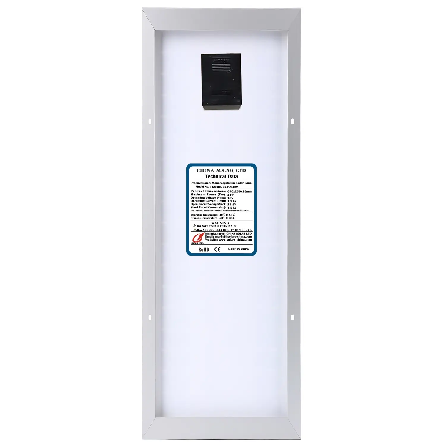 Panneau Solaire Mmonocristallin 20 Вт